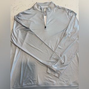 Like new Johnnie-O grey/silver 1/4 zip